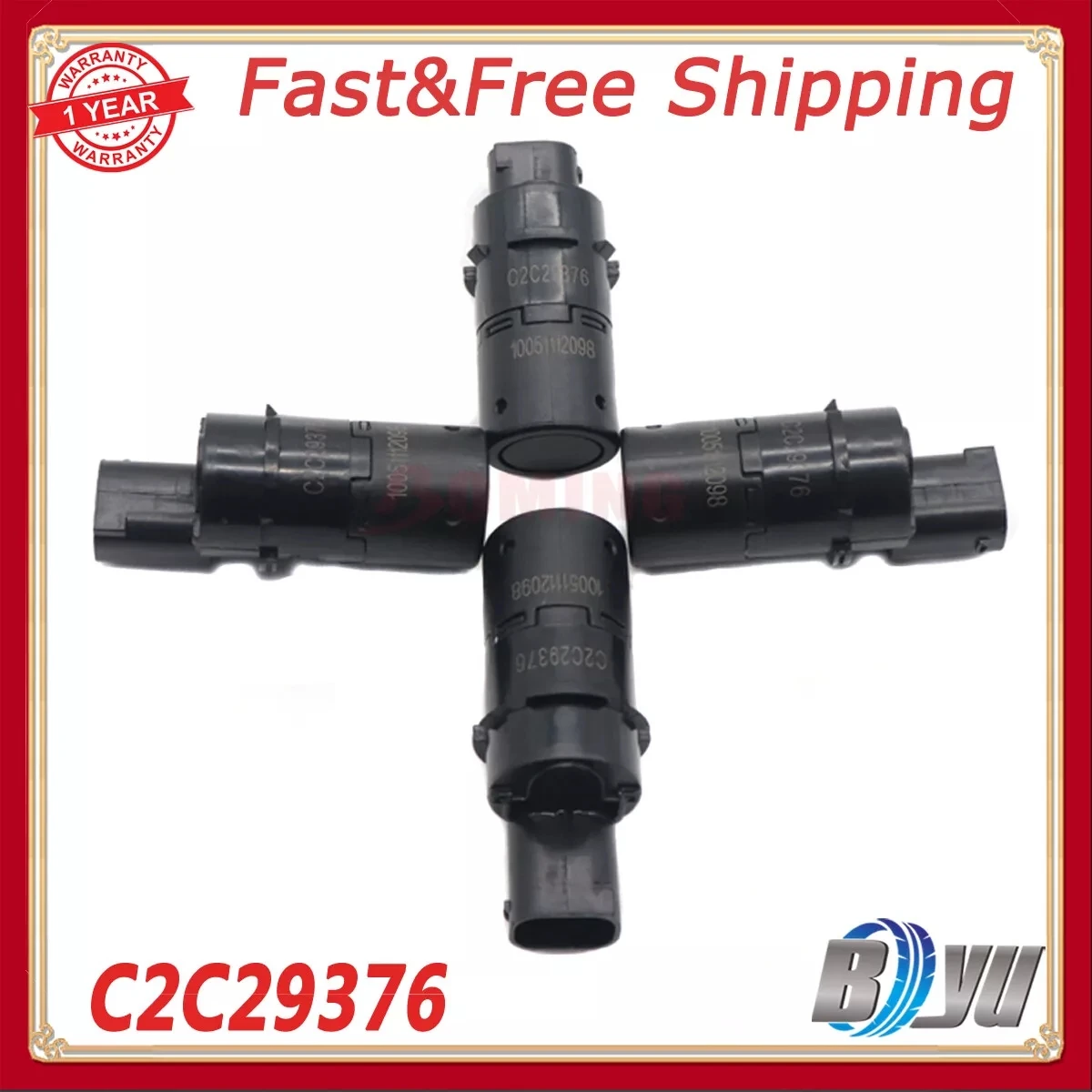 

Set 4 Rear PDC Parking Aid Sensor For Jaguar S Type X Type X100 X350 C2C29376XXX