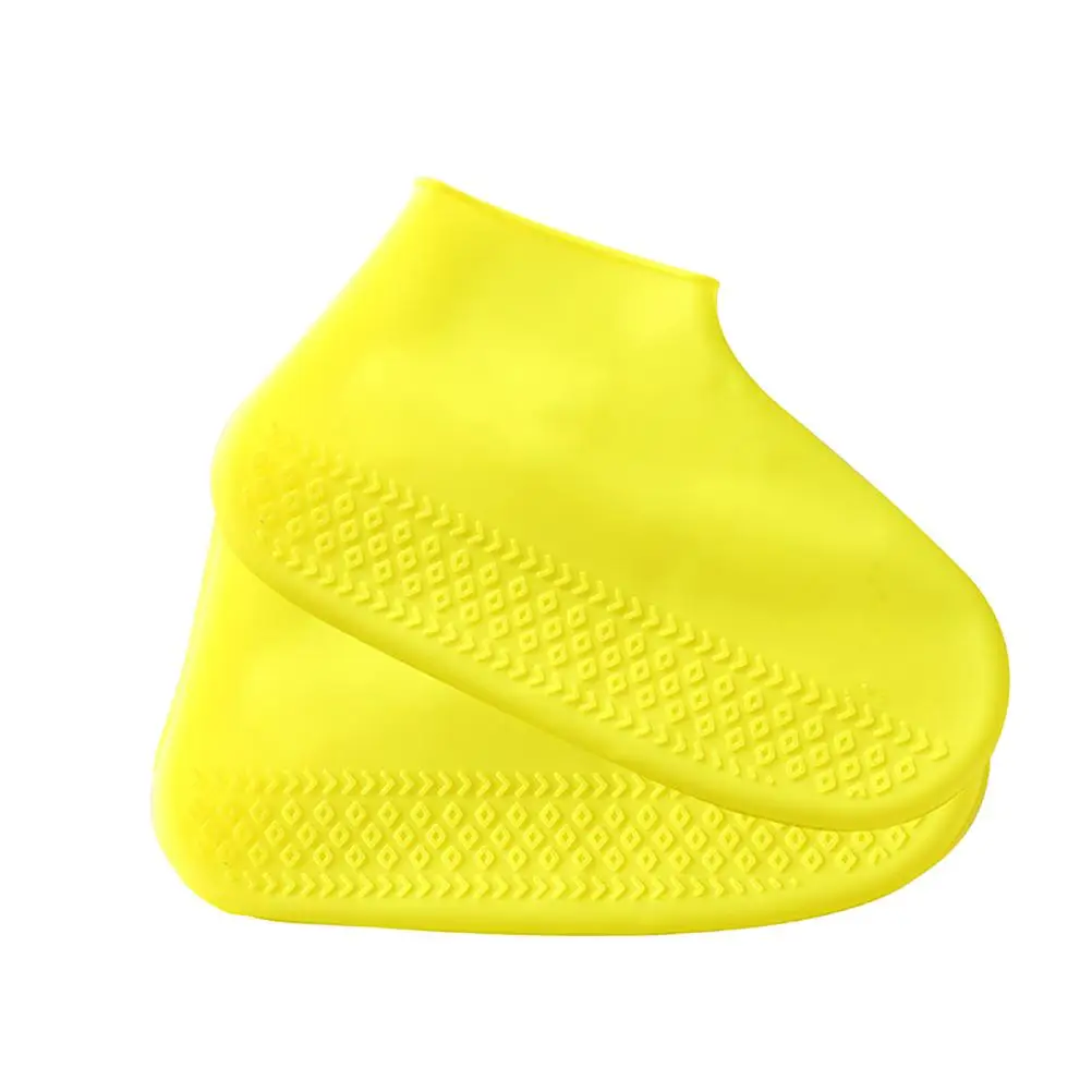2 Pairs Waterproof Shoe Cover Anti skid Overshoes Boot Protector Soft Shoes Case Silicone Outdoor Activities Beach