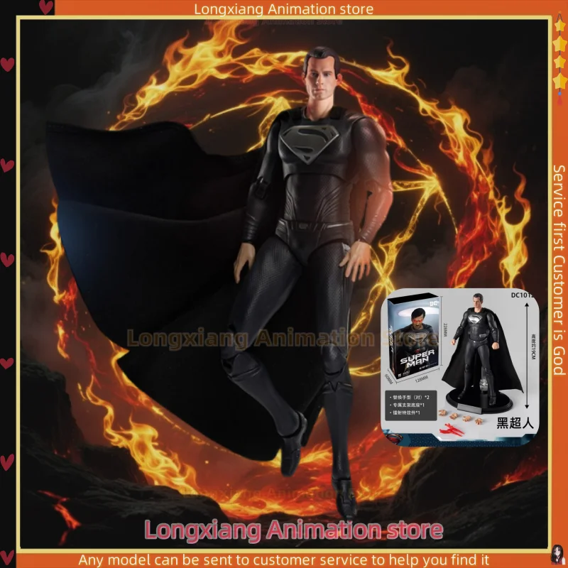 Envío 24 horas, Fanle Black Superman, Super Movimiento, Mela, Neptuno, Batman, Escultura de cabeza, Modelo en movimiento, Colección de regalos