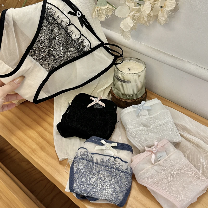 Мягкие женские сетчатые бесшовные трусики для женщин, женские стринги, сексуальное нижнее белье, нежное кружевное нижнее белье, трусы, женское нижнее белье