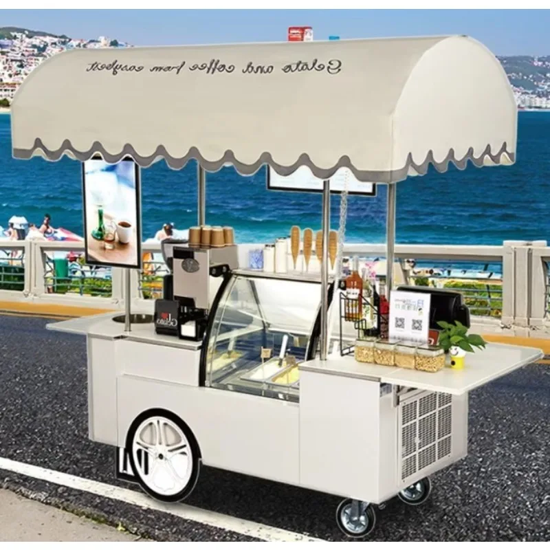 

Mini Refrigerated Cart Van Ice Cream Carts