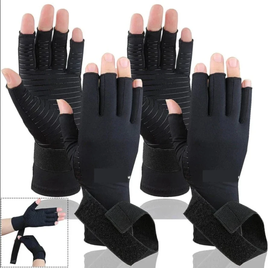 قفازات التهاب المفاصل المعصم اليد الإبهام دعم قفازات هلام السيليكون التهاب المفاصل مصحح الضغط قفازات تدليك لتخفيف الآلام