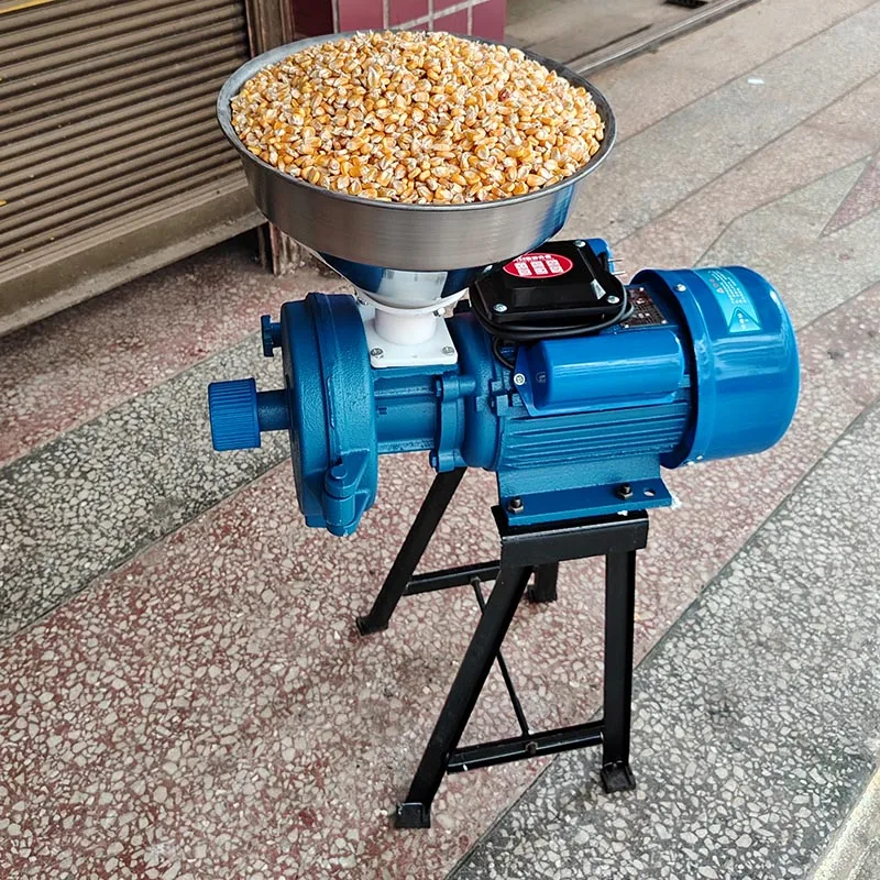Electric grain grinder with funnel, adjustable coarseness, heavy duty, for flour/grain/wheat, dry & wet.