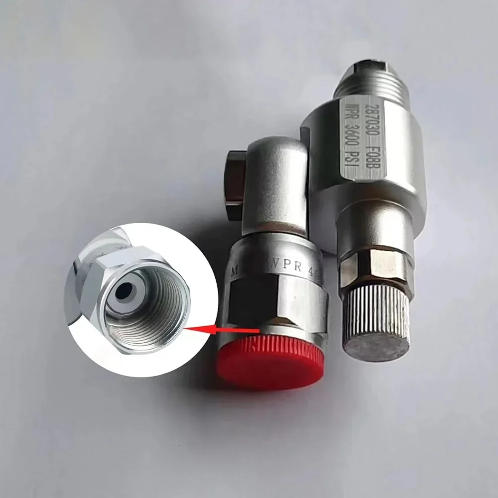CleanShot Valve Block, 287030 Airless Spray Adapter Connector With Tip Cut-Off Value For High-Pressure Spray Gun