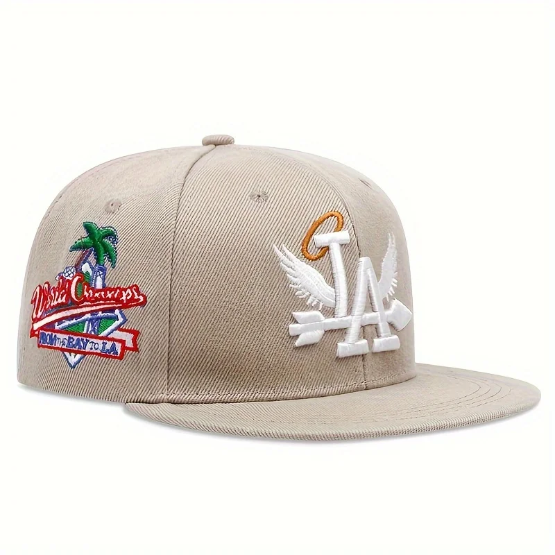 جديد إلكتروني الجناح نمط الجانب شجرة جوز الهند التطريز أزياء عالية الجودة Snapback الرجال تنوعا عارضة قبعة بيسبول