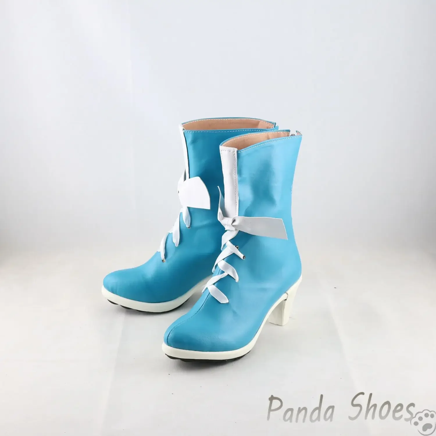 LOL Qiyana Cosplay Shoes Anime Game League of Legends Cos Blue Boots Qiyana Cosplay Costume Prop Shoes for Con Halloween Party