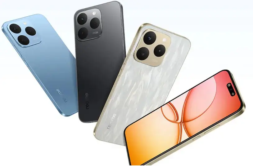 هاتف Realme 15T غير مقفول 6.57 بوصة 120 هرتز MTK Dimensity6400 Max 60W شاحن فائق 7000Mah 50MP NFC الإصدار الصيني