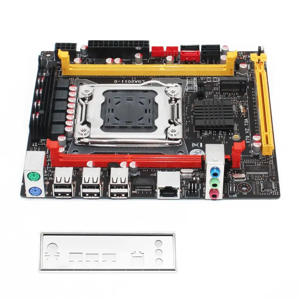 Imagem -06 - Motherboard Lga 2011 Suporte Intel Xeon e5 v1 v2 Core Cpu Ddr3 Ecc Ram Memória Nvme M.2 17*19cm Placa-mãe X79