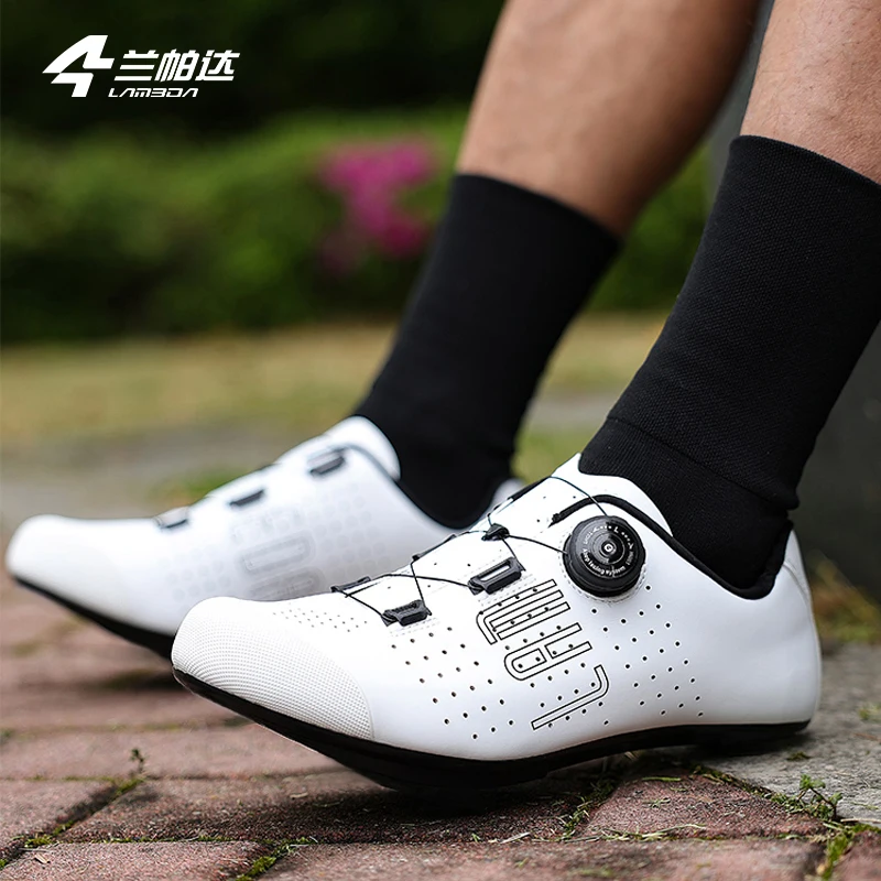 LAMEDA Summer Cycling Lock Shoes Rubber Sole Cycling Shoes Bicycle and road bike professional shoes