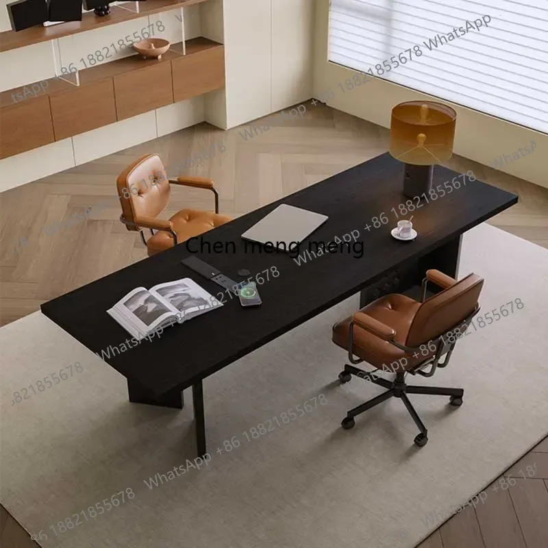 

Современный черный офисный стол для дома, большой угловой компьютерный стол для спальни, письменный стол руководителя, мебель для офиса