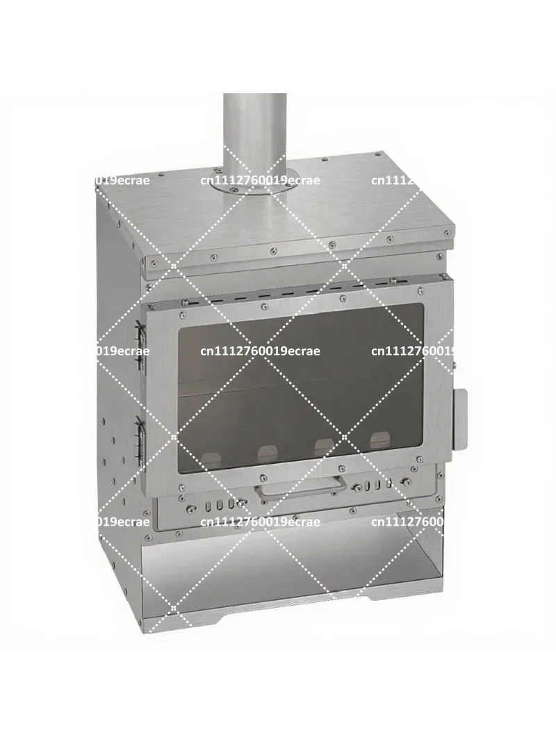 Compact Titanium Wood-Burning Stove for Outdoor Camping, Grilling, Bushcraft & Survival Adventures