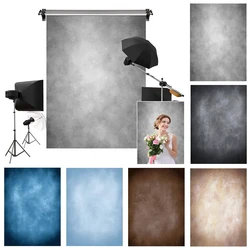 Abstract Gradient Texture Portrait Backdrop for Photography Vintage Blue Black Grey Color Professional Photographic Background