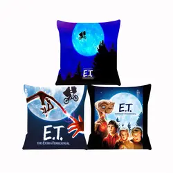 E.T. the Extra-Terrestrial Cushion Cover for Sofa Pillow Case Cover Seat Car Throw Pillowcase 45X45cm For Home Decorative SJ-617