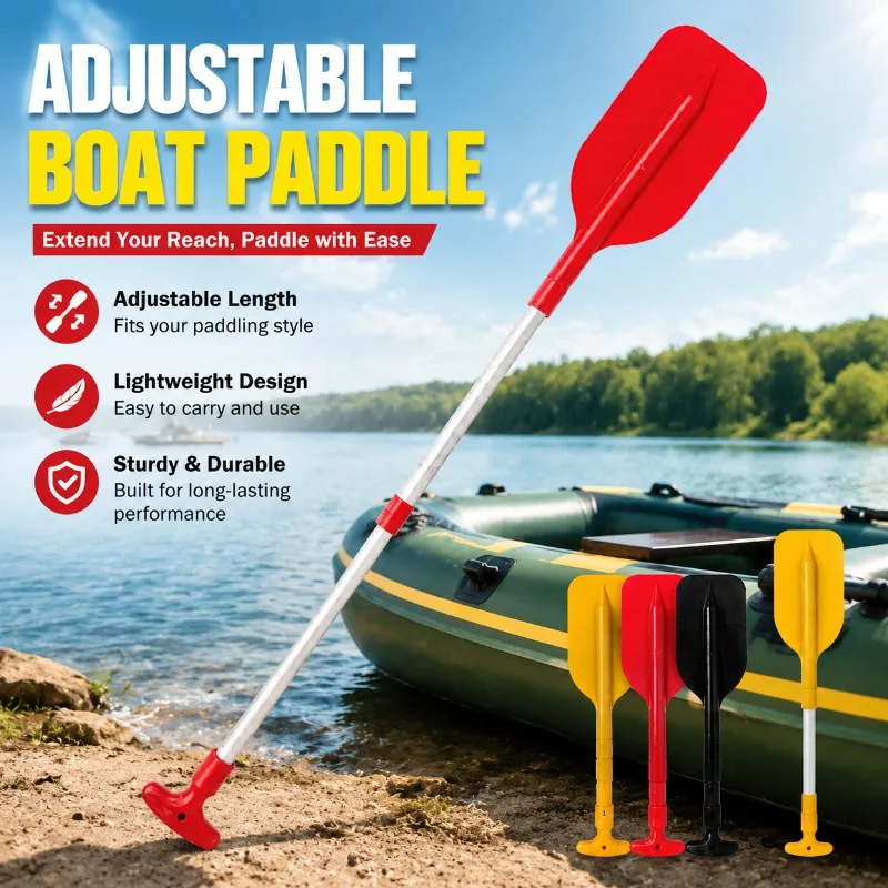 Kids Telescopic Boat Oar Aluminum Alloy Extension Shaft Reinforced Plastic Blade for Assault Rubber Inflatable Drifting Vessel