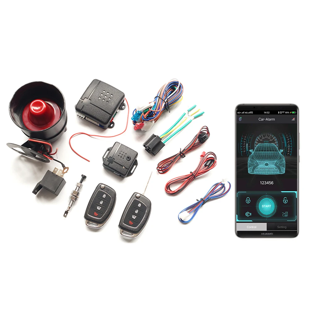 

New Price Auto Keyless Entry System Car Alarm System TSK-104
