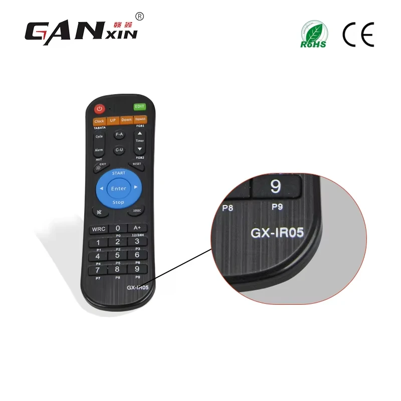 2025 hot sale Ganxin Remote Controller Model GX-IR05 for Led Clock Scoreboard Gym Timer