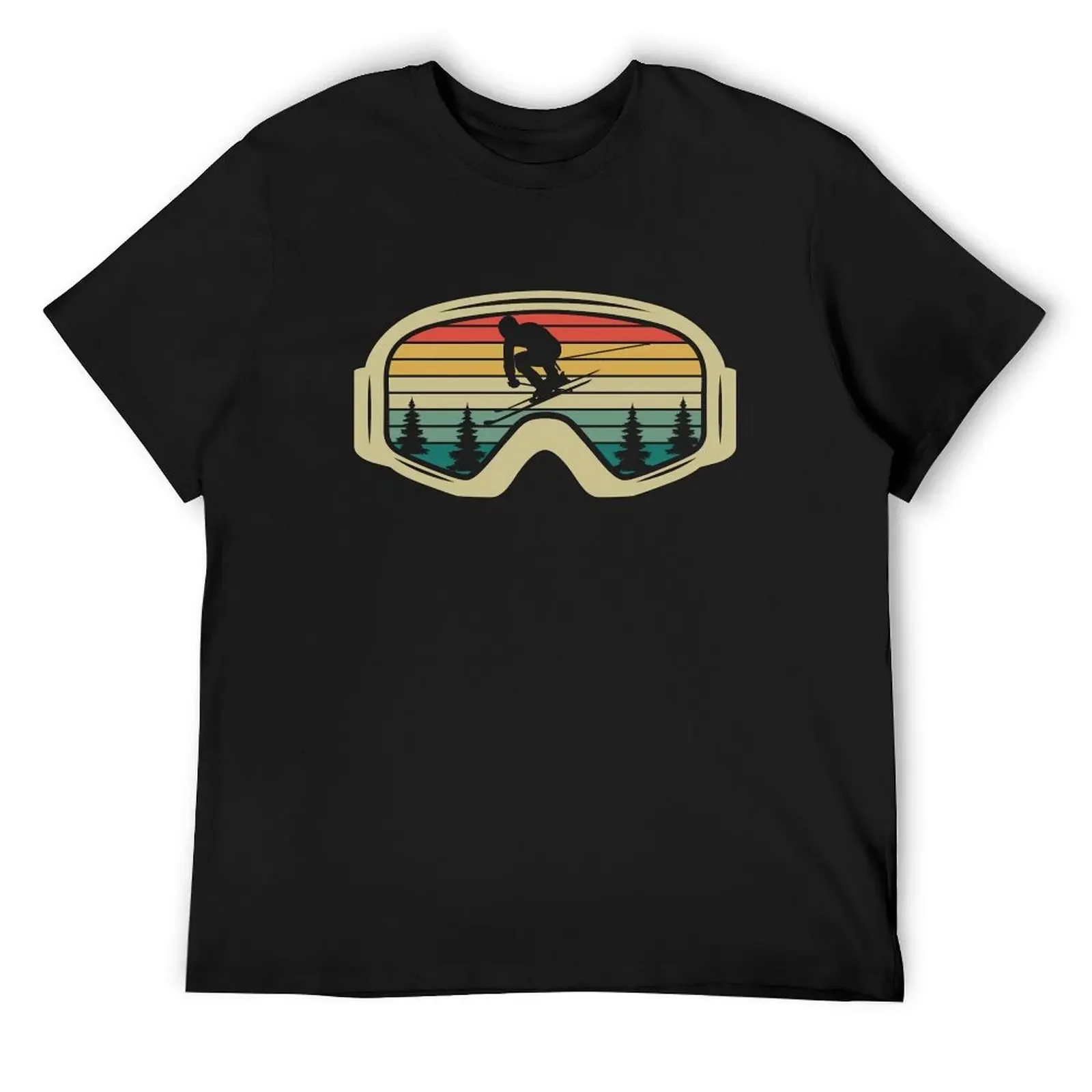 

Ski Goggles Mountain Snow Skiing retro T-Shirt Anime t-shirt boys animal print tee shirts for men