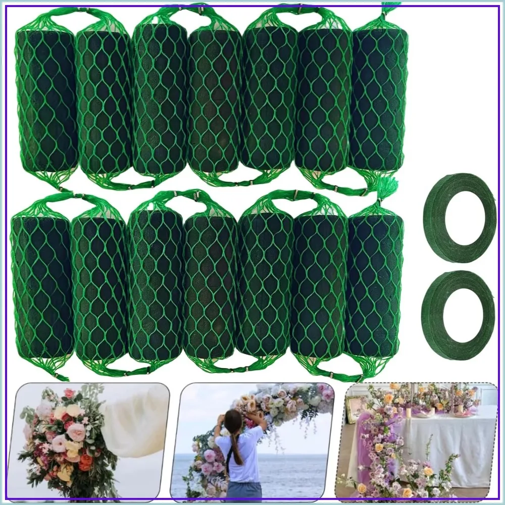 14Pcs 9.2Ft Floral Foam Garland Kit for Fresh Flower Arrangements, Wedding Arch & Home Decor