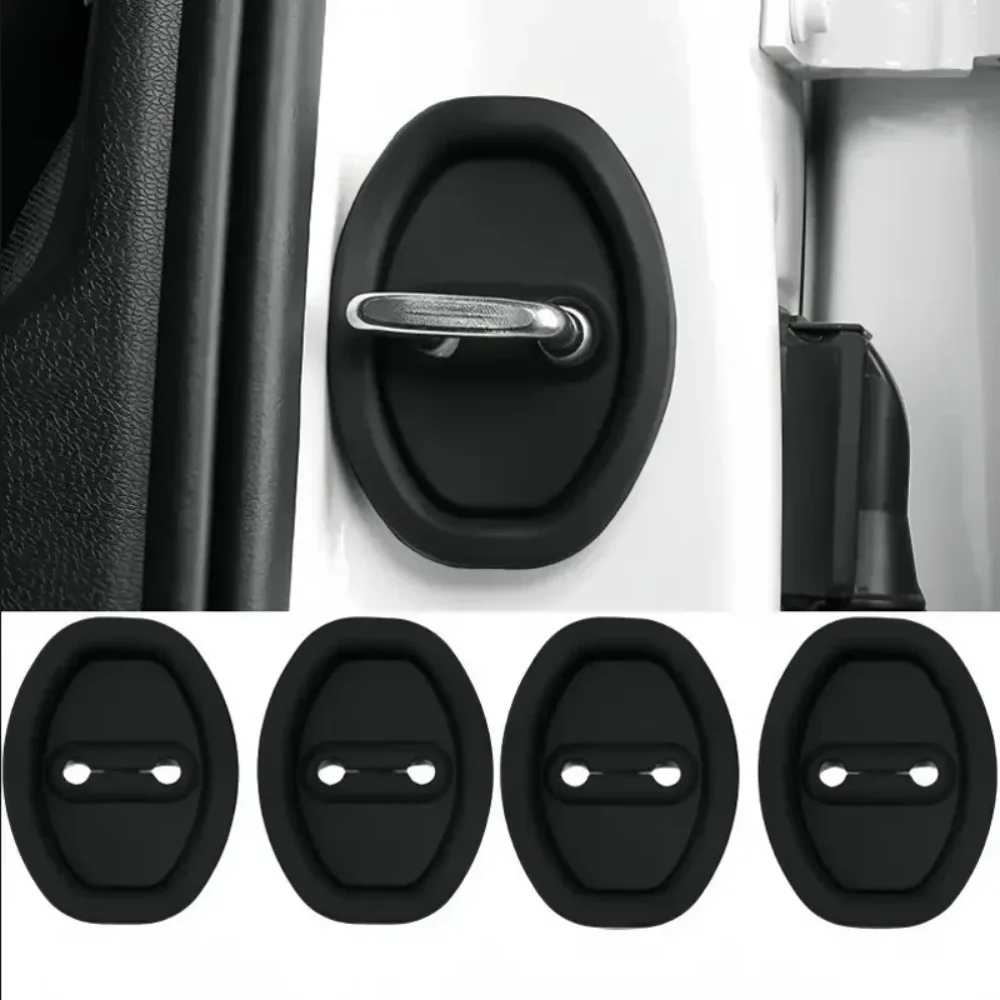 4PCS General Motors Door Lock Rubber Sleeve Protective Pad Door Shock Absorption Buffer Anti-collision Paste