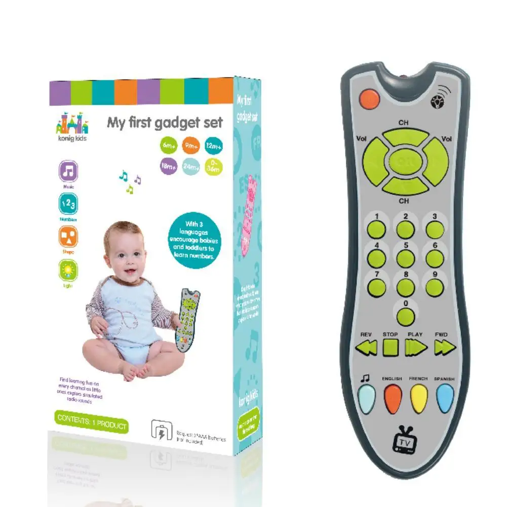 

Musique Baby Simulation TV Remote Control Kids électriques apprentissage distance Educational Music English Learning Toy Gift