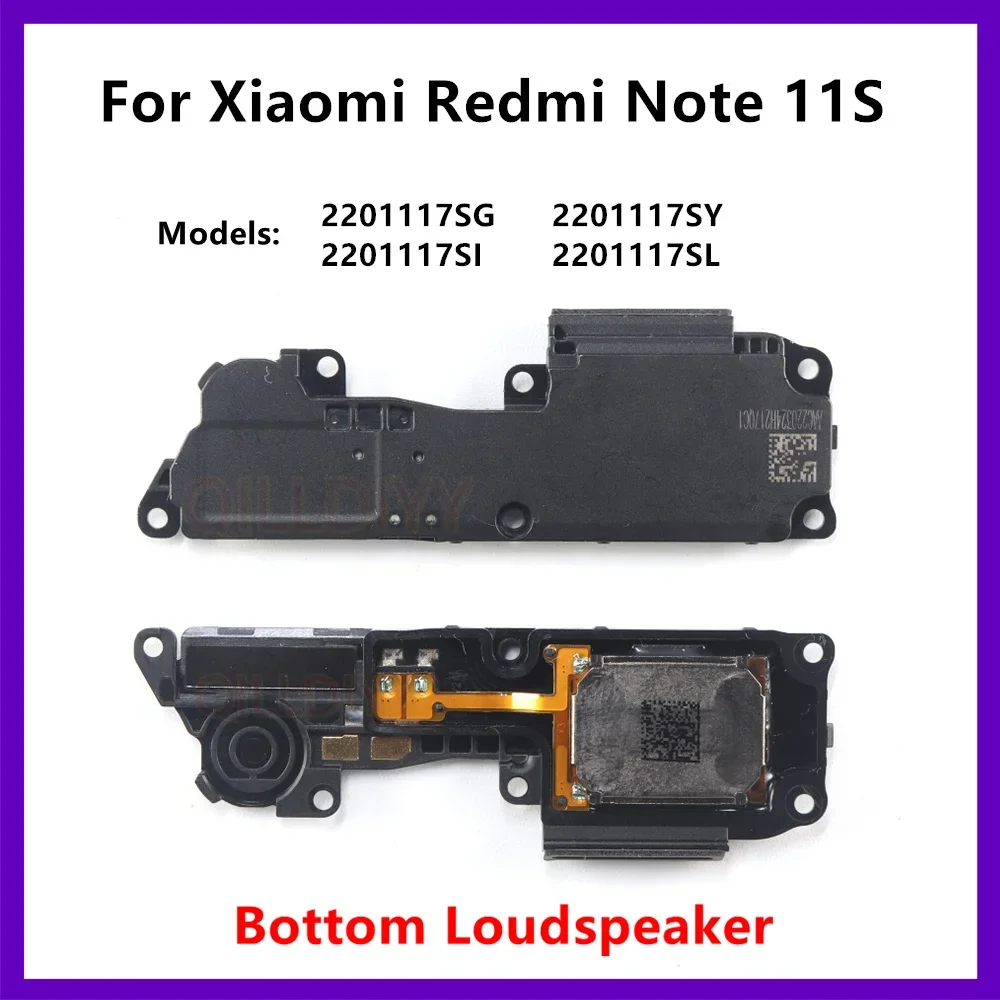 

Bottom Loud Speaker For Xiaomi Redmi Note 11s Loudspeaker Buzzer Ringer Sound Module Board Replacement Parts Note11 2201117SG