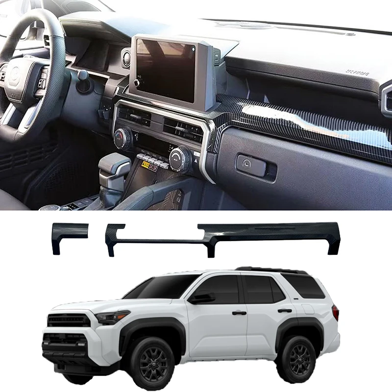 

For Toyota 4Runner 2025 Center Console Trim Abs Material Instrument Panel Decorative Cover Sticker Interior Modified Accessories