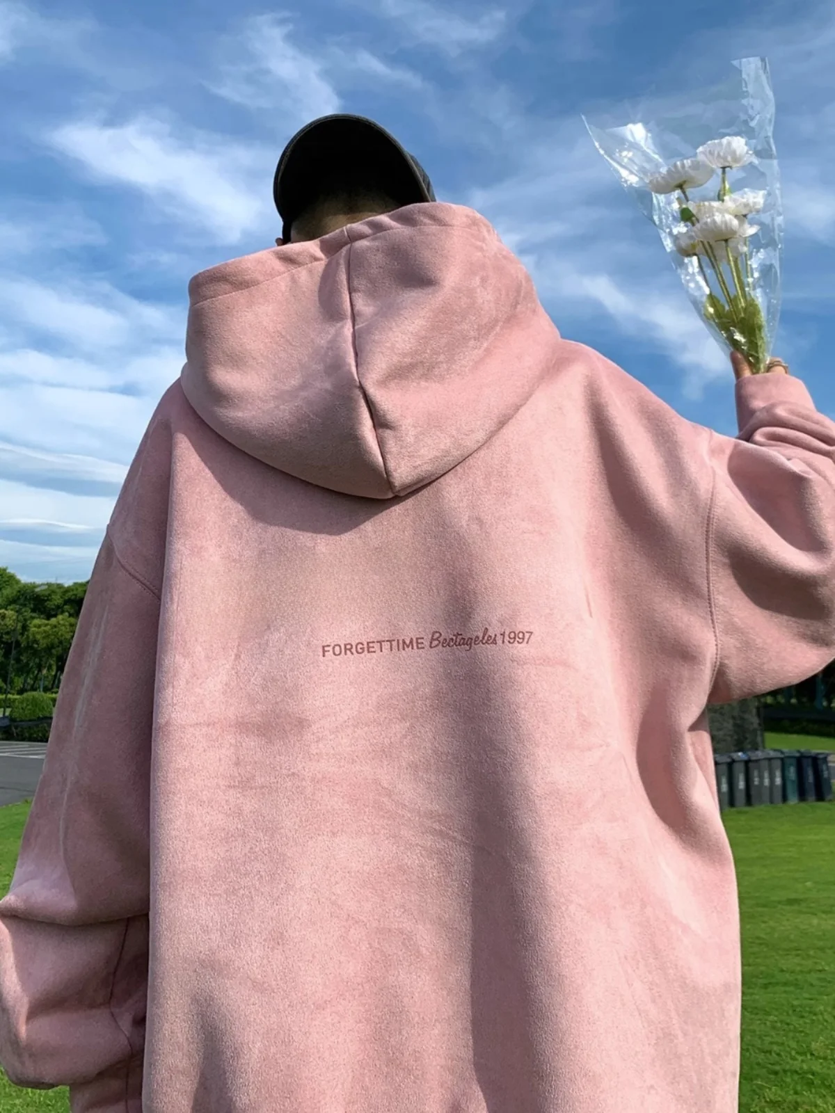 

Large Size 300 Pou Dopane Suede Hoodie Men's Spring Autumn Heavyweight American Sle Couple's Jaet 2 ex Sweatirt