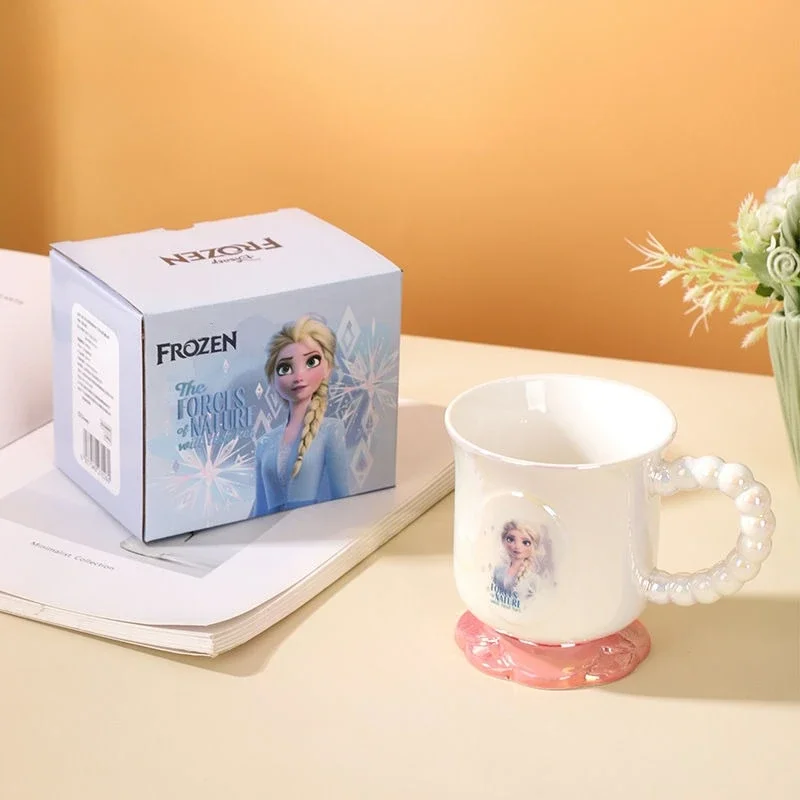 Frozen Elsa anime perifere creatieve cartoon schattig meisje hart kleur glazuur keramische parel kantoor thuis melk koffiekopje meisje cadeau