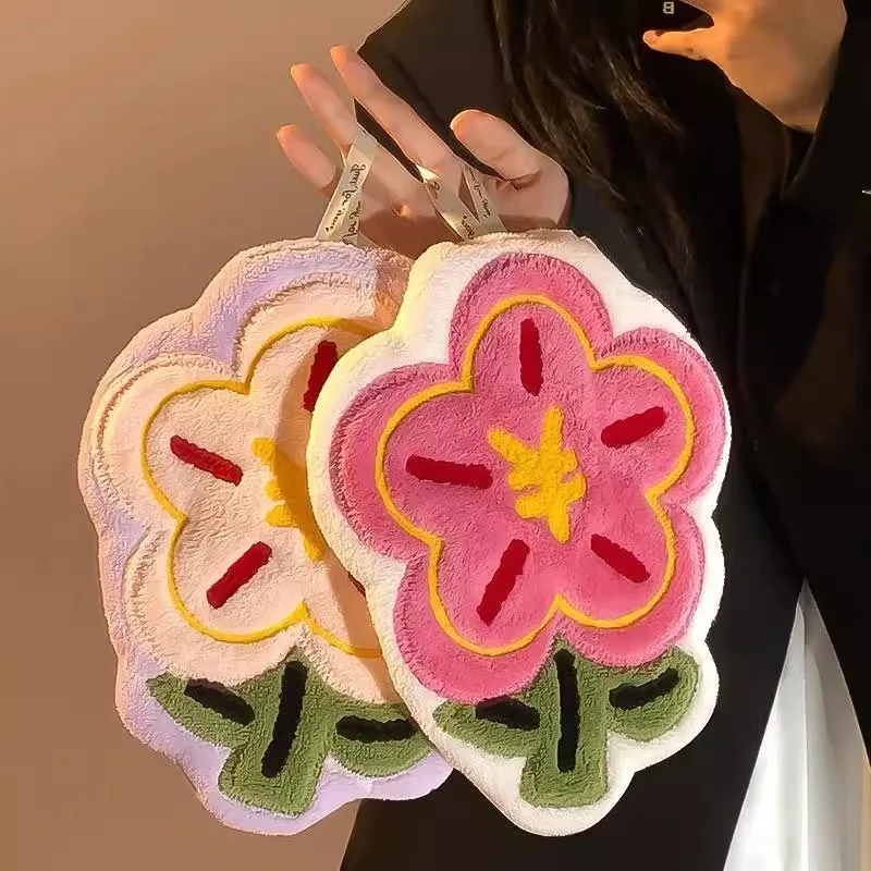 New Thicken Hand Towel Hanging Kitchen Bathroom Creative Towel  Super Water-absorbent Non-stinky Quick-drying Dishcloth