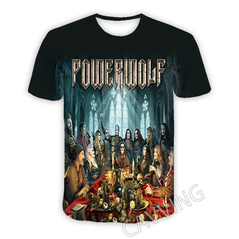 Powerwolf  3D Printed  Casual T-shirts Hip Hop Tee Shirts Harajuku Styles Tops Fashion Clothing  for Women/men  T02