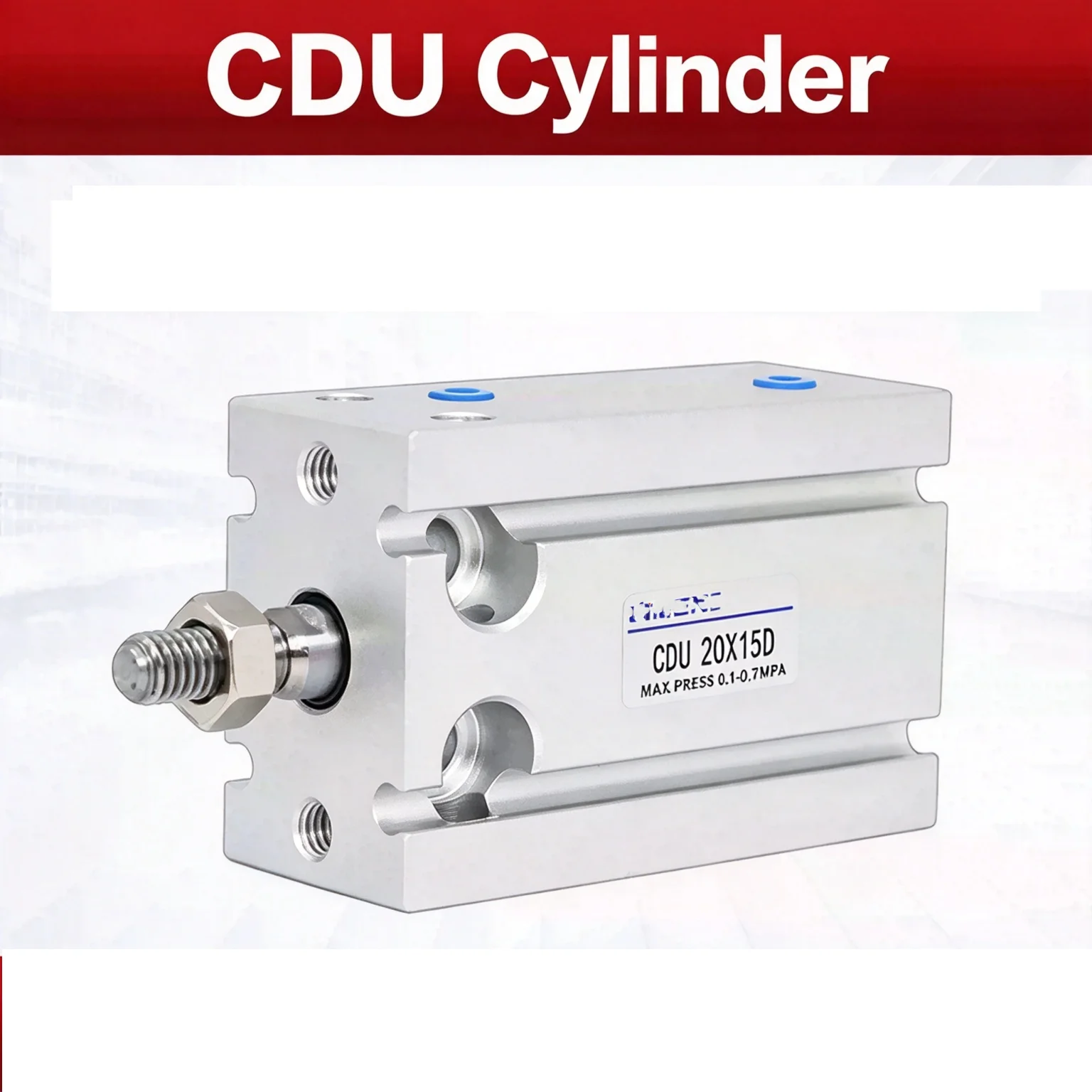 NEW Type Small Pneumatic Cylinder Free Installation CU CDU Series - Multiple Sizes Available including 6 10 16 20 25 32-5D 10D 1