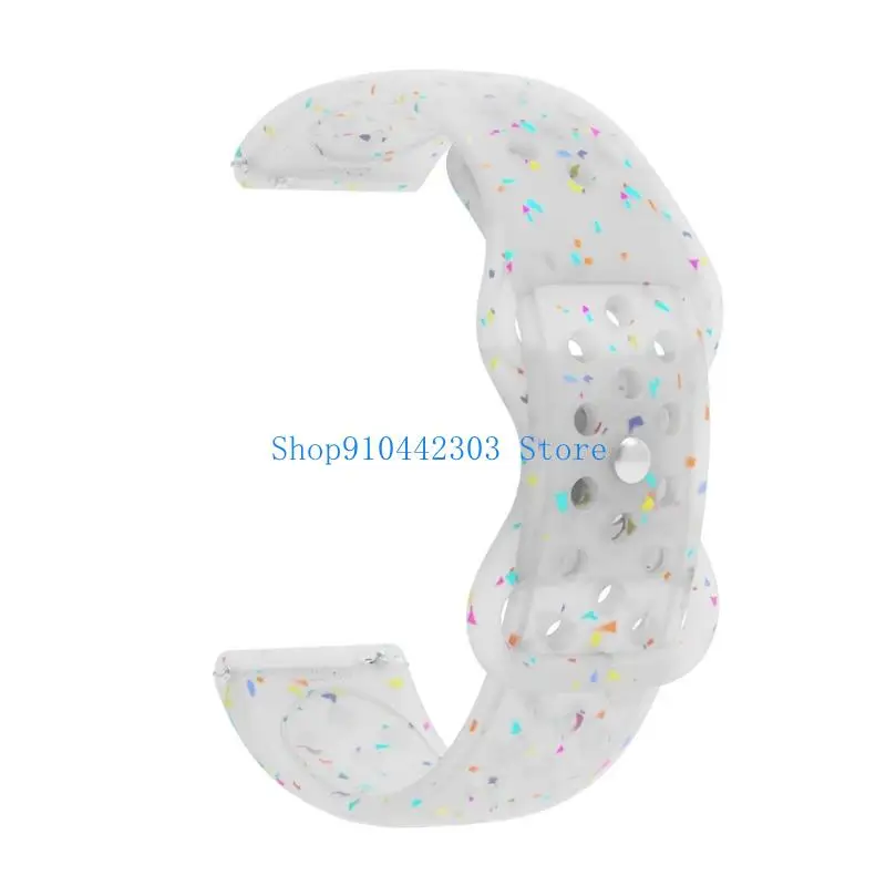 

652F Watch Band Breathable Silicone Belt Replacement Wriststrap Quick Release Belt