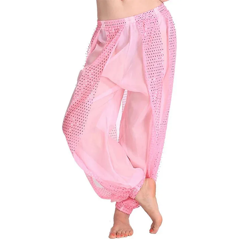 Adult Egyptian Casual Modal Harem Pants Lady Glitter Belly Dance Practice Pants Yoga Suit Long Trousers Bloomers Dancewear