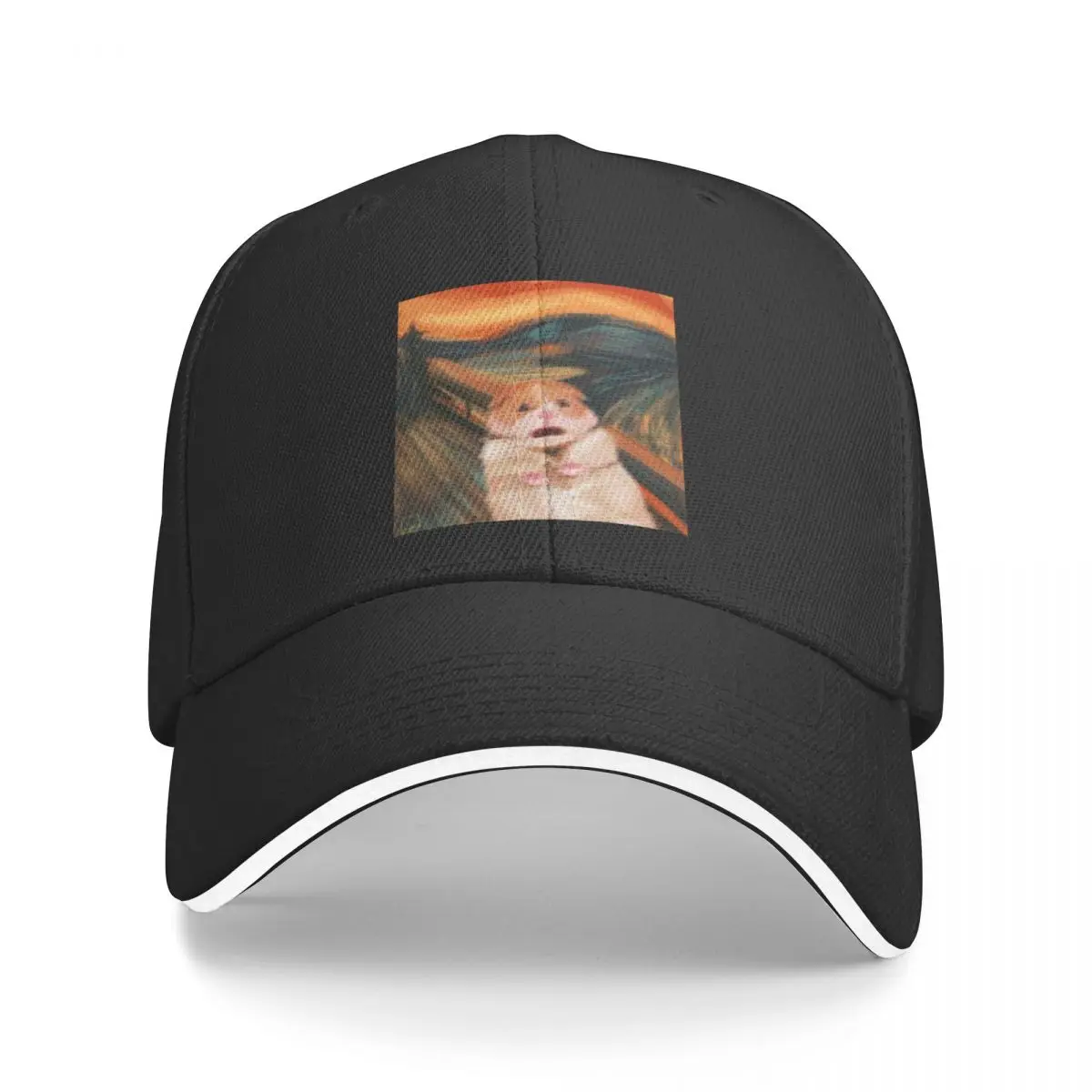 Shocked hamster Baseball Cap Fashion Beach Luxury Hat Trucker Cap Uv Protection Solar Hat Mens Caps Women's