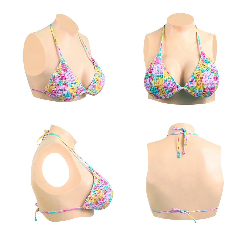 صدر مزيف من السيليكون، مناسب للعب الأدوار وملابس متقاطعة، كبير الحجم لكل من الرجال والنساء