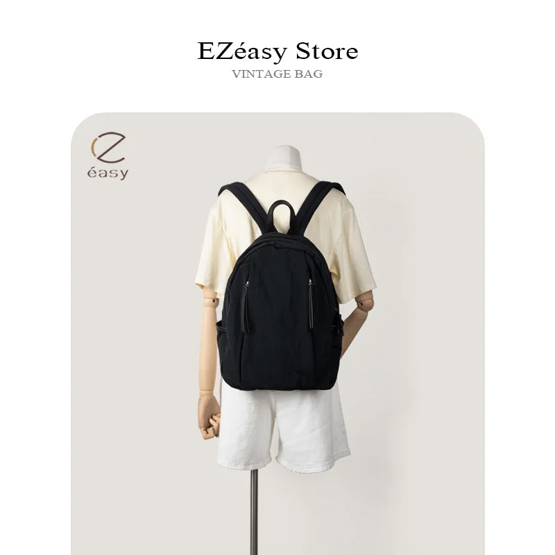 EZeasy Light Luxury Niche Designe bags for women ins style bag zaini unisex in Nylon softback Urban simplicity novità nello zaino