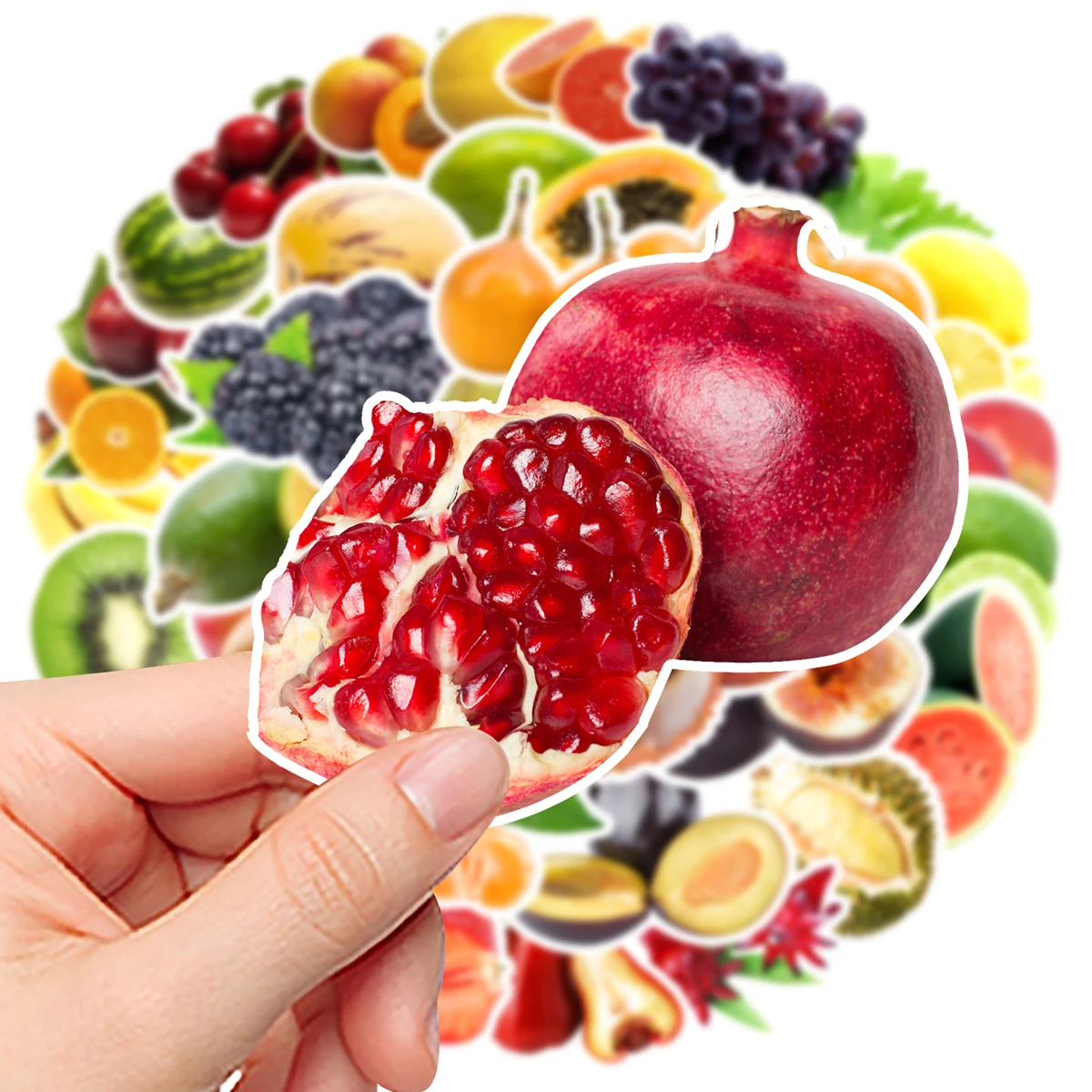 54pcs Fruit Sticker Graffiti Waterproof Sticker DIY Creative Toy Decal Water Cup Notebook