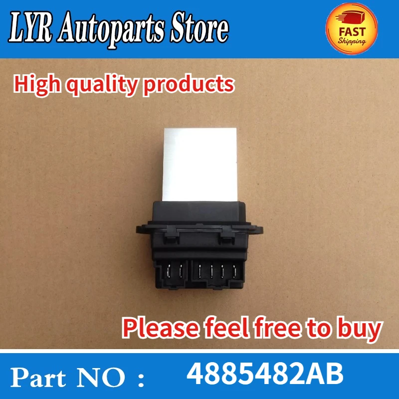 HVAC Blower Motor Resistor for Jeep Grand Cherokee Dodge Grand Caravan Chrysler 4885482AB 4885482AC 68003999AA