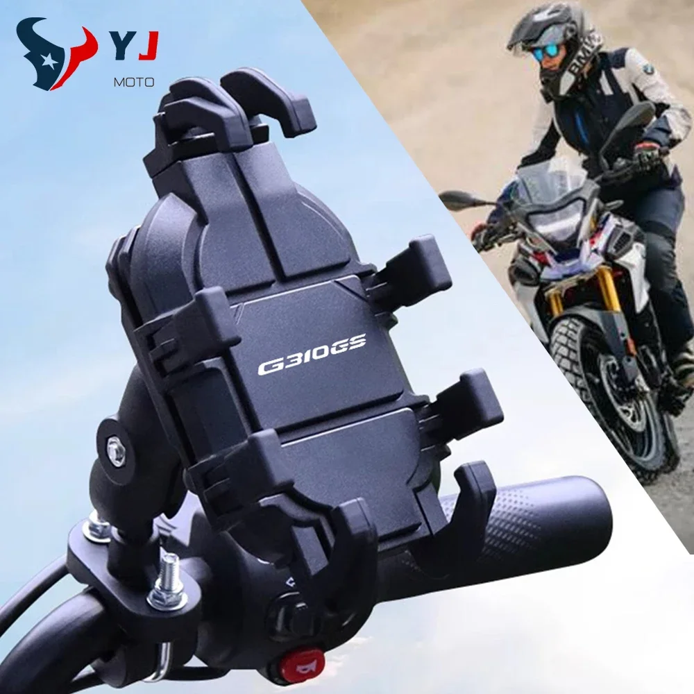 Handlebar Mobile Phone Holder W/ Shock Absorber GPS Stand Bracket For BMW G310GS G310R G310 G 310 GS/R Motorcycle Accessories