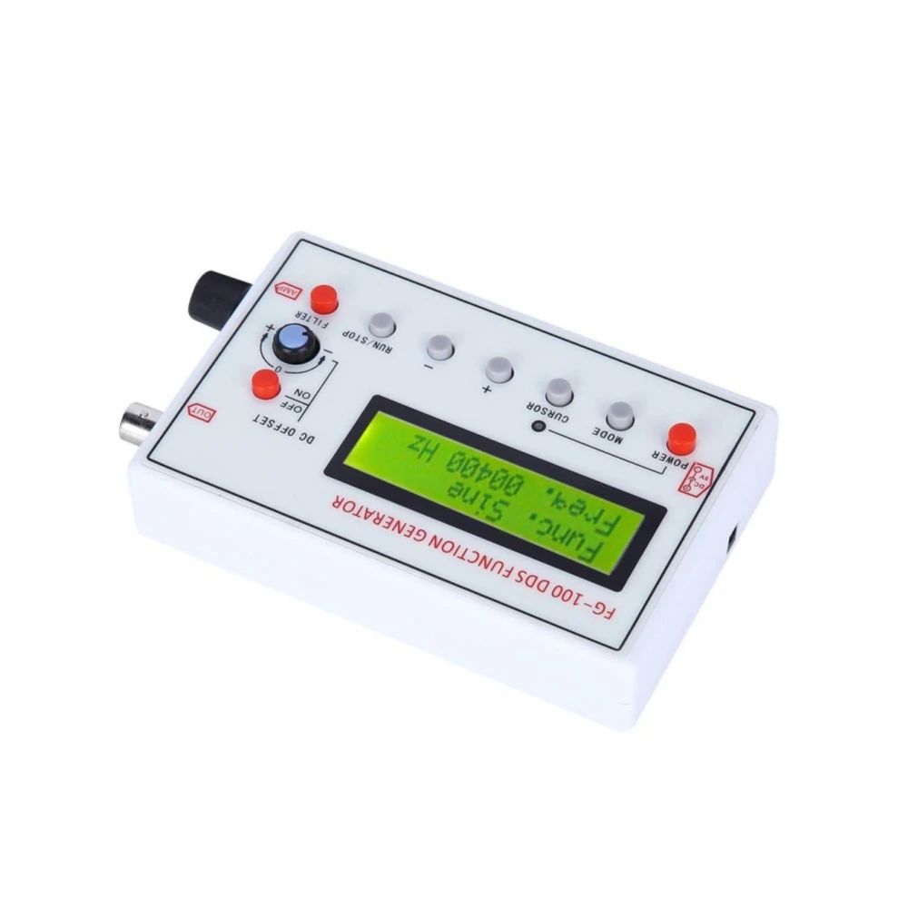 FG-100 DDS Function Signal Generator Frequency Counter 1Hz - 500KHz Signal Source Module Sine+Square+Triangle+Sawtooth Waveform