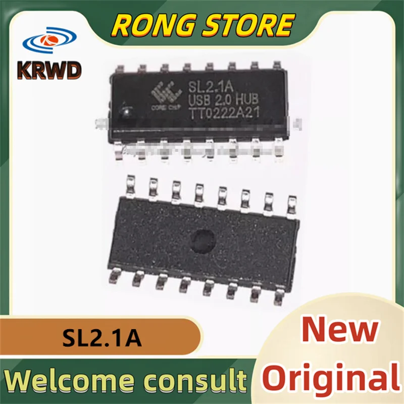 

80 шт., новый и оригинальный USB-концентратор 2,0 А SOP-16 SL2.1A