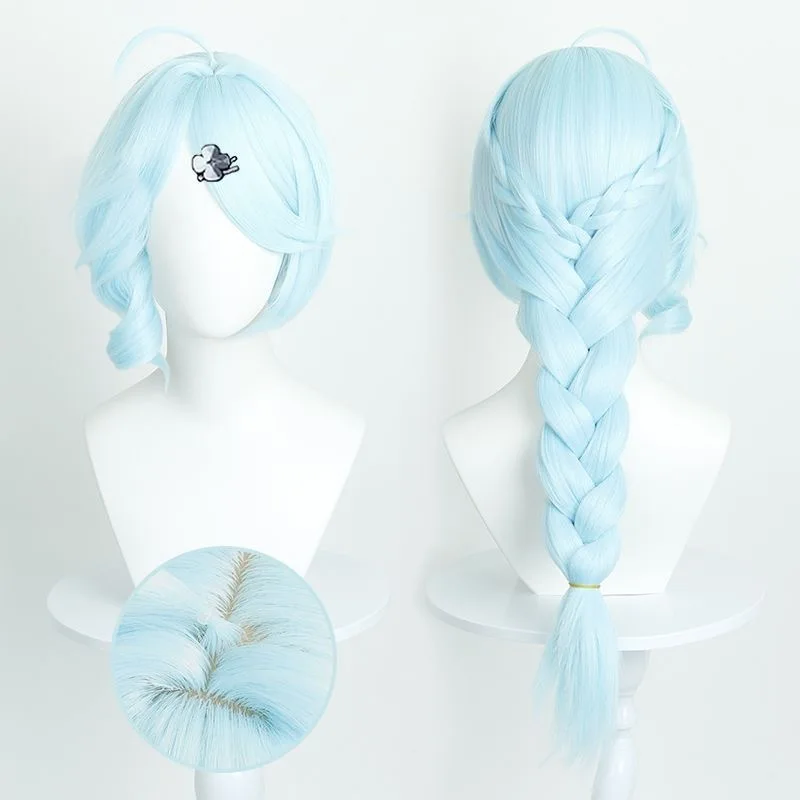 

Аниме Zenless Zone Zero парик для косплея, парик из синтетического волокна с синим плетеным дизайном, Хэллоуин, карнавал, вечеринка