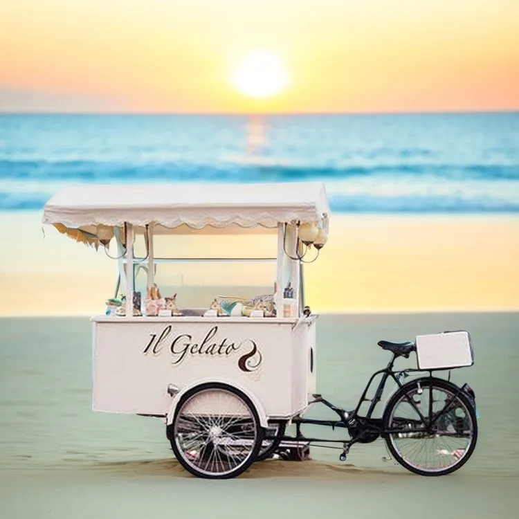 Customizable reverse ride tricycle stall shopping mall promotional car night market food street stall car activity display car