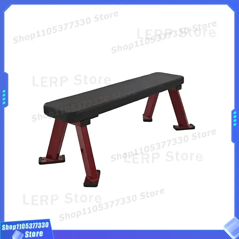 Heavy Duty Steel Flat Weight Bench Portable Foldable Gym Equipment Adjustable Leg Holders Durable Multifunctional Fitness