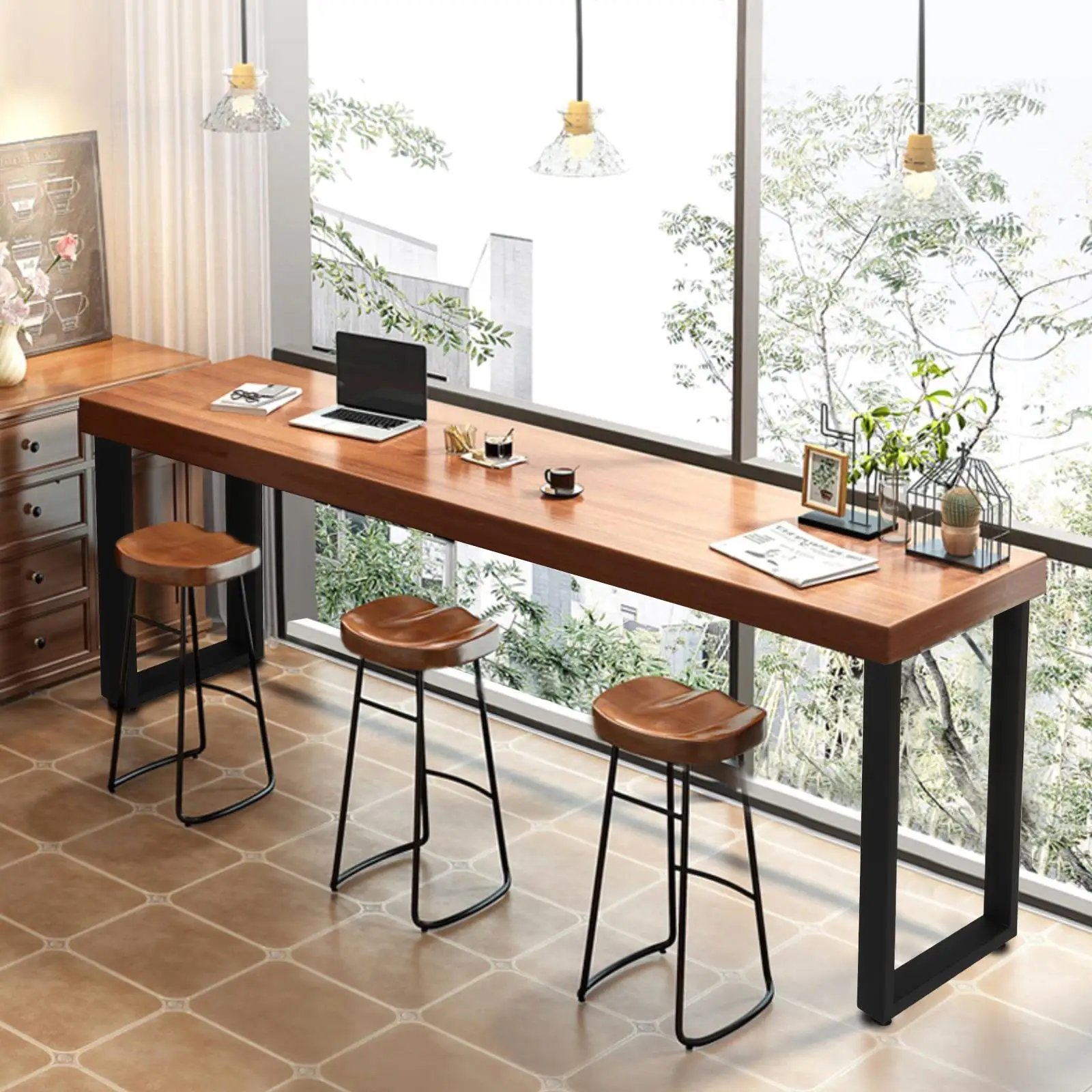 Set of 2 Bar Height Table Legs, 40 Inch Adjustable for Dining or Kitchen Use