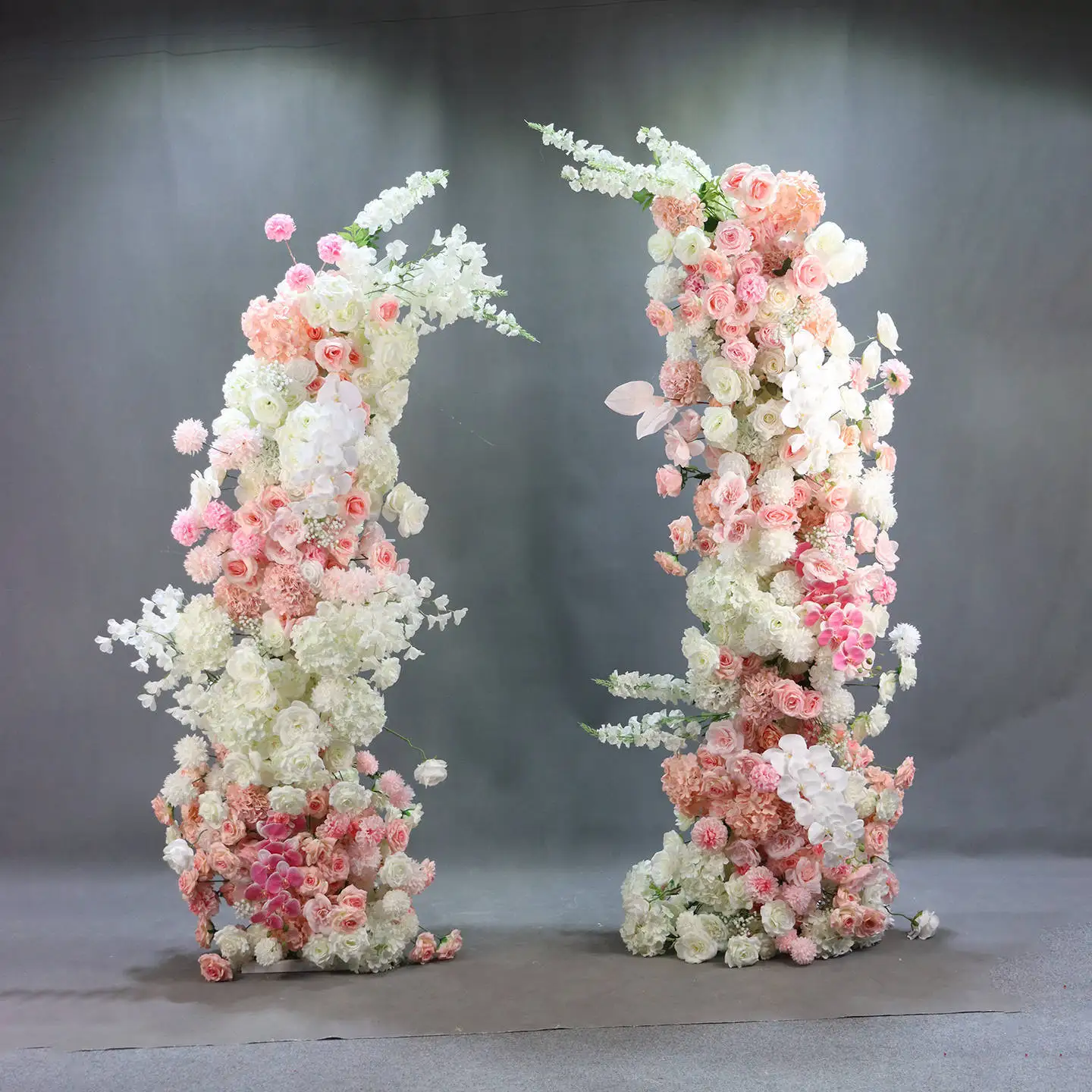 Wedding props Niujiangmen floral arch curved new decorative road guide frame wrought iron outdoor wedding shooting props
