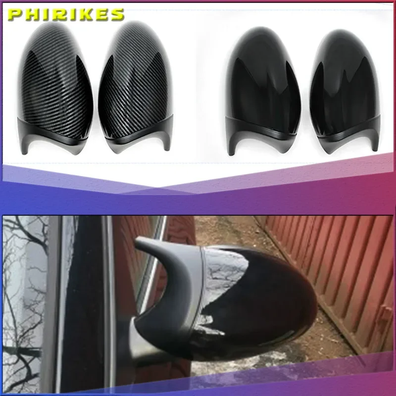 

Carbon Side Wing Mirror Cover For BMW 1 3 Series E82 E88 2007 ~2009 E90 E87 E91 E93 E81 E92 high quality black Rear-View Caps