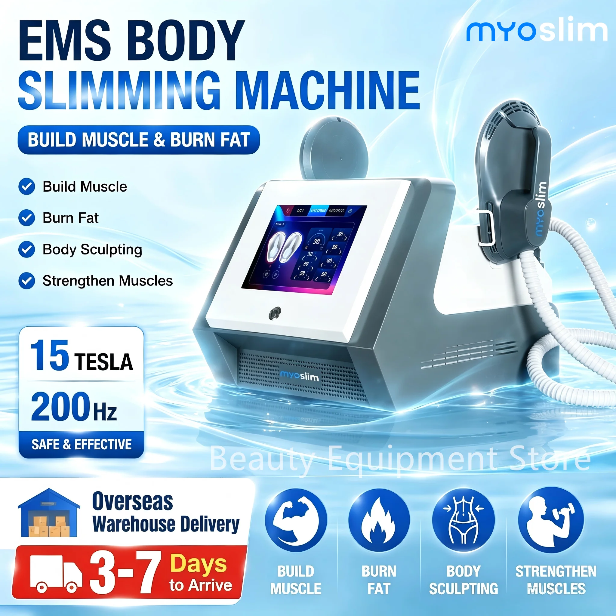Professional EMS Body Sculpting Machine MYOslim Muscle Building Fat Burning Weight Loss Slimming Equipment for Fitness Center