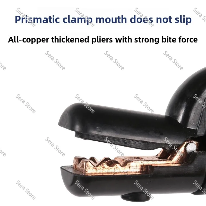 500A 800A 1000A Electrode Holder Stick Welding Rod Copper Non-slip Handle Cable Welding Clamps Stinger Clamp Tool Heat Resistant