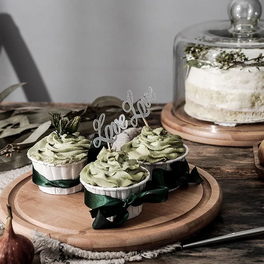 1 set di coperture per torte, cupola in vetro con vassoio in legno, protezione per conservare alimenti freschi, display per feste a casa, dessert, pane